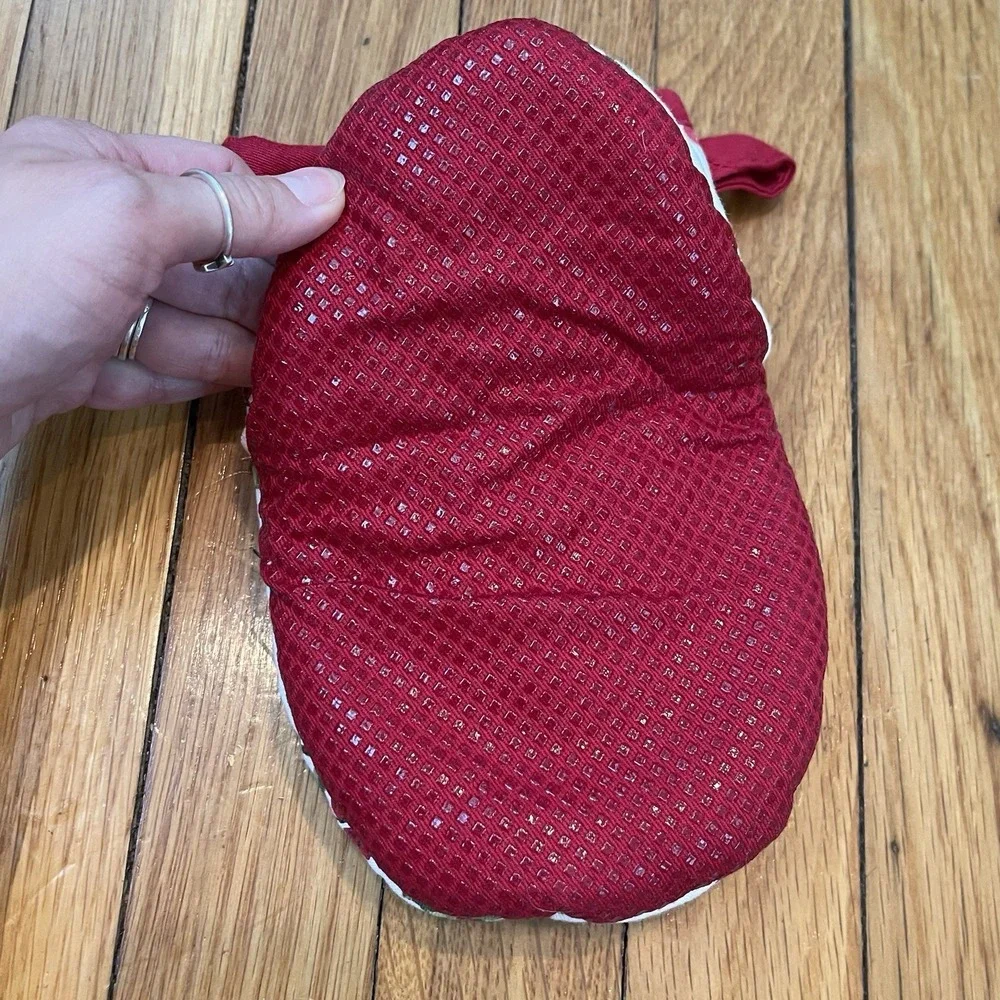 Lauren Ralph Lauren Mistletoe Oven Mitt Red White Holiday Baking Cooking Kitchen